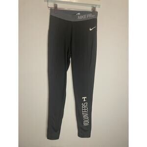 Womens Nike Dri Fit Pro Gray Compression Training‎ Leggings Pants Size Small